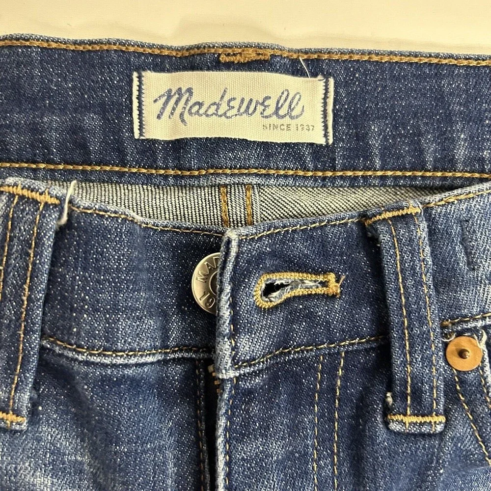 Madewell Jeans Womens Size 24 Slim Boy Jean Rip And Repair Distressed Jeans